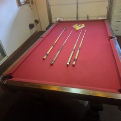 Antique Pool Table  Selling Dads Table ! 