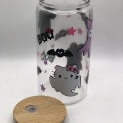 Hello Kitty Glass Cup Hello Kitty Halloween New In Box Hello Kitty Ghosts