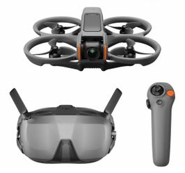 DJI Avata 2 Fly Smart Combo (Single Battery), FPV Drone With Camera 4K Includes Goggles N3 & RC Motion 3, Immersive Flight Experience, Built-in Propel