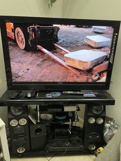 Sony Tv and Tv Stand