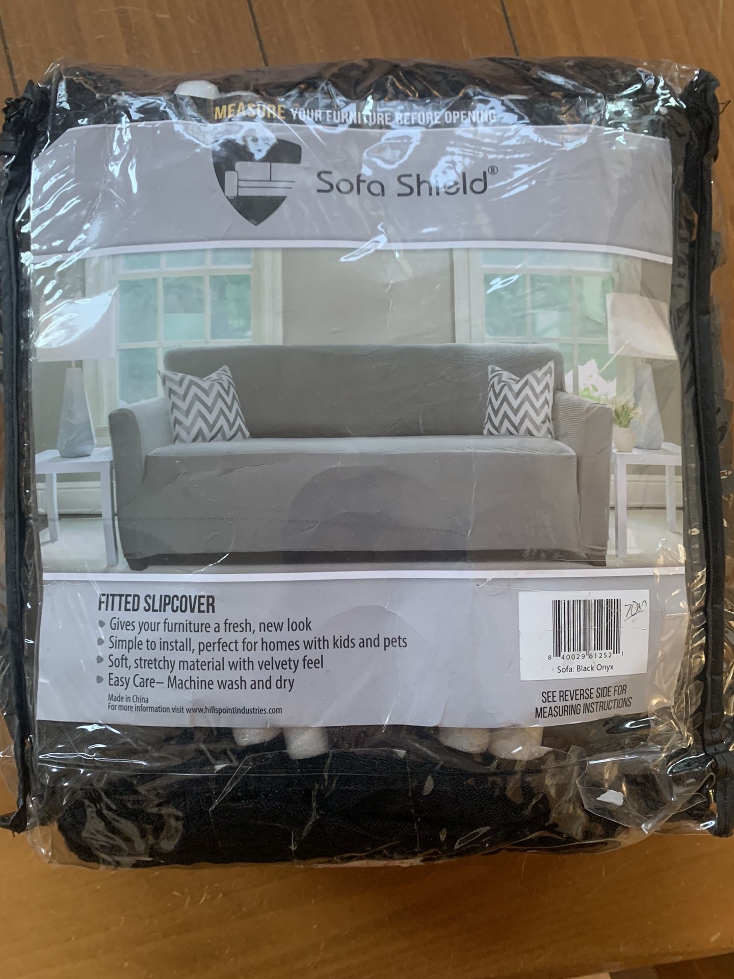 Sofa Slip Cover Up To 70 In -black-new