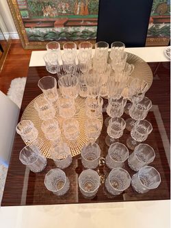 Vintage Cristal D’Arques Durand Longchamp drinkware Ser.