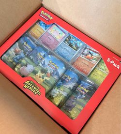 Pokemon Ascended Heroes 5 Pack Mini Tin Bundle