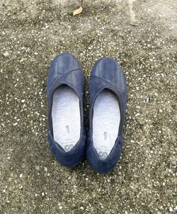 CLARKS Cloudsteppers Ballet Flats - Women's Sz 11M - Blue Fabric Shoes- Stretch