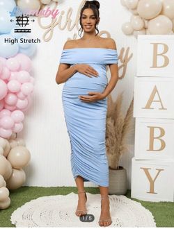 Baby Shower Light Blue Dress