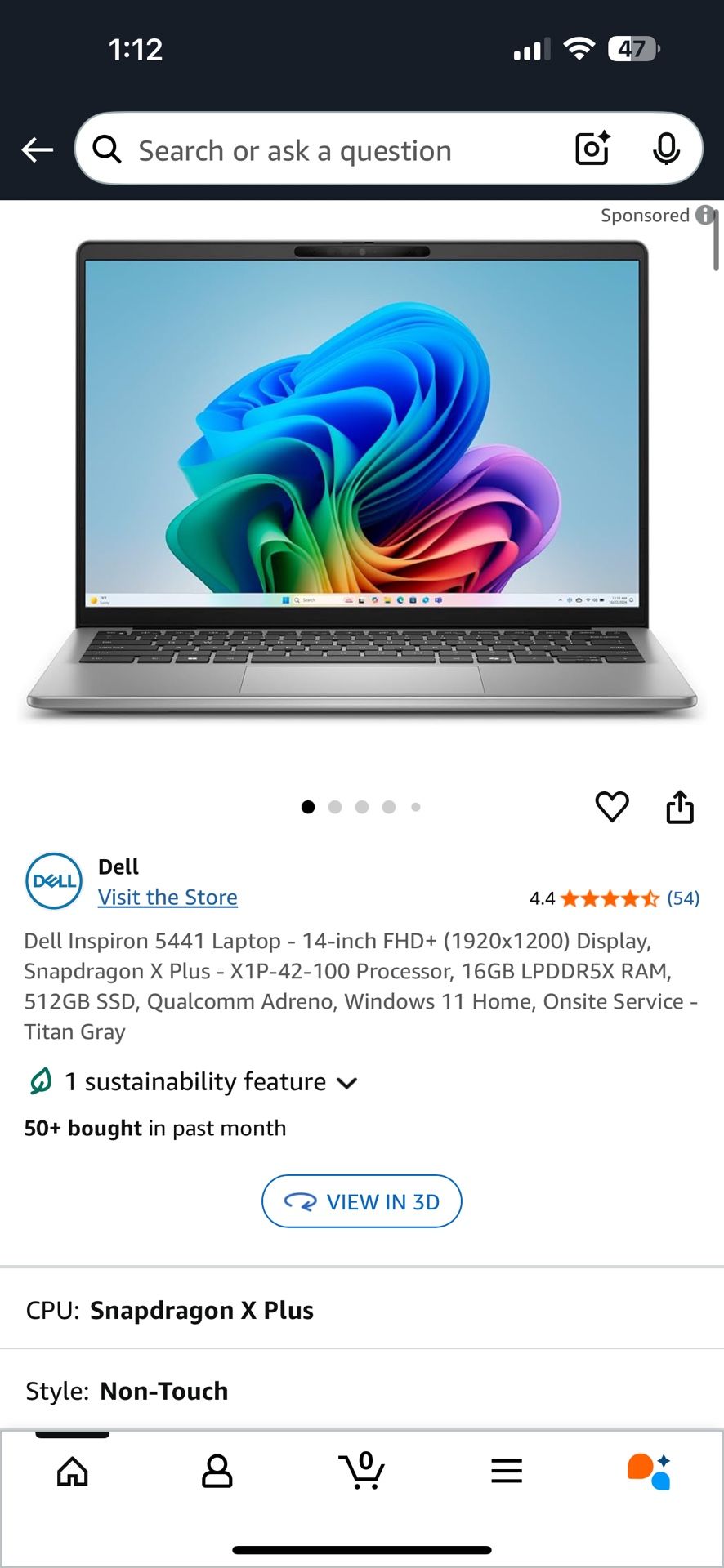 Dell Inspiron 5441 Laptop - 14-inch FHD+