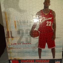 Brand New Lebron James NBA Cleveland Cavaliers Poster Puzzle