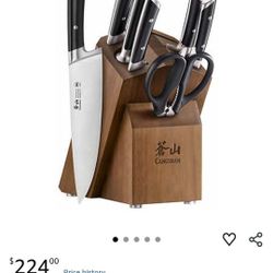 Cangshan Rainer Series 8 Piece Knife Block, German Steel