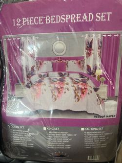 12 piece bedspread set