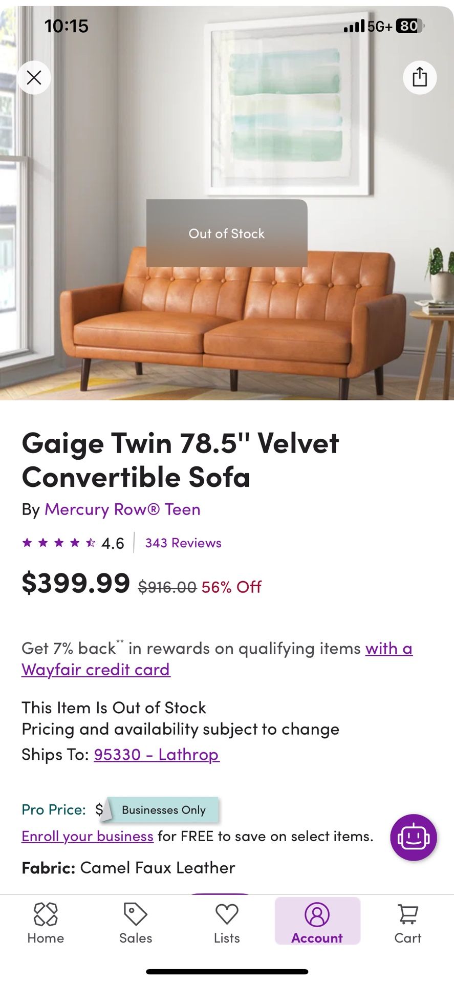 Leather Futon