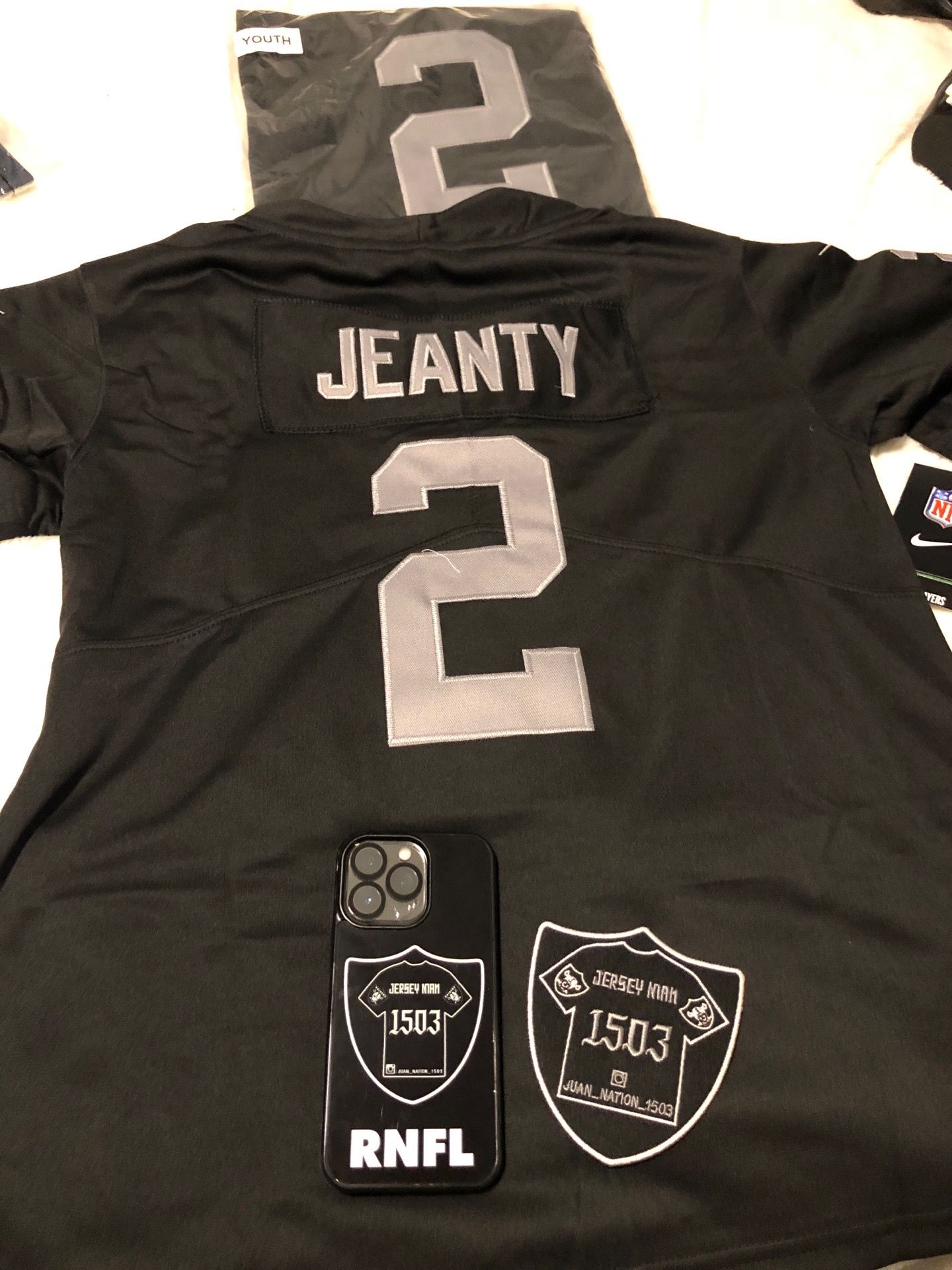 Raiders JEANTY youth jersey
