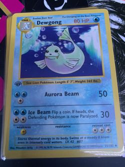 Dewgong - 1st Edition - Shadowless - 25/102 - Base Set 1999 Pokemon Card WOTC