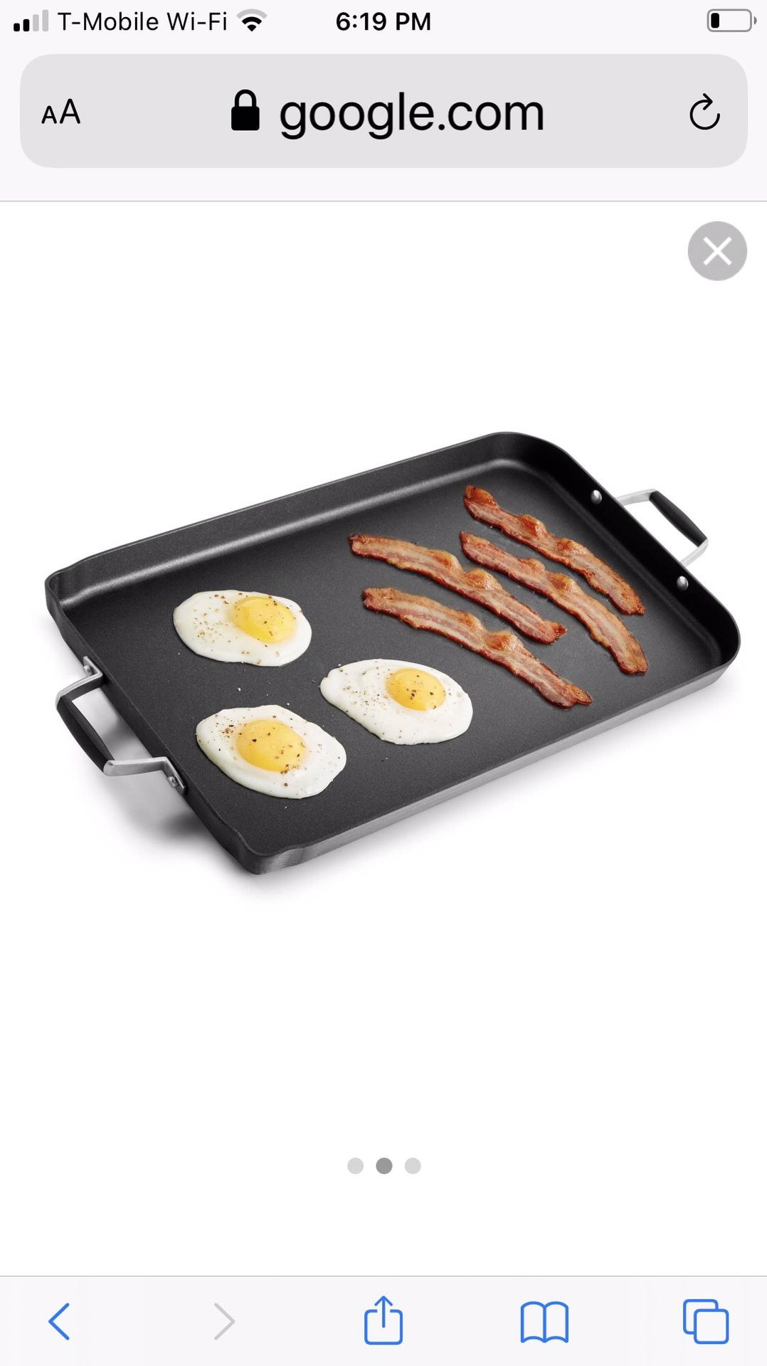 Calphalon Nonstick Griddle Pan Black 13”x20”