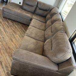 Brown Sectional Couch 