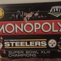 Steelers Monopoly Game Collectible 