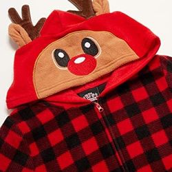 plaid reindeer onesie for toddler boy or girl 5t $15