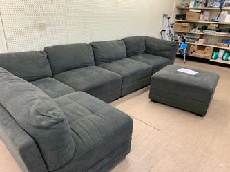 Used Costco sectional with ottoman