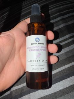 SMART SHEEP Anti-Static Laundry Lavender Scent Spray W/ Essential Oils 4 fl oz