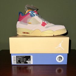 Nike Air Jordan Union Guava Ice 4’s  Size 10.5