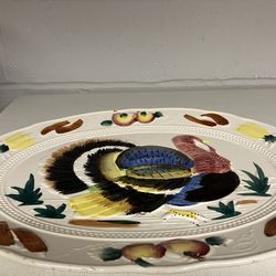 Hand-painted Turkey Tray