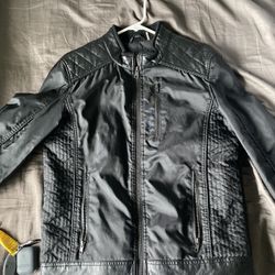 Black Rinet Leather Jacket