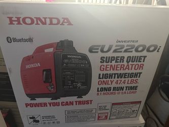 2200i super quiet Honda inverter generator. New