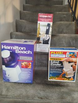 3 Piece Kitchen Appliance Bundle  - Presto, Hamilton Beach & Wire Pro
