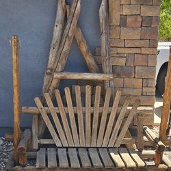 Peeled Log Yard Swing