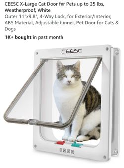 Pet Door for chubby cats/small dogs