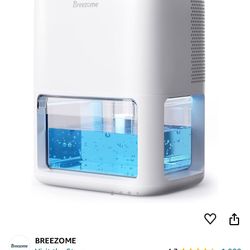 Breezome New Dehumidifier With Color Lights 60 Oz 