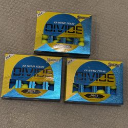 SRIXON Q-STAR TOUR DIVIDE GOLF BALLS Blue Yellow 3 Dozen 36 NEW IN BOX