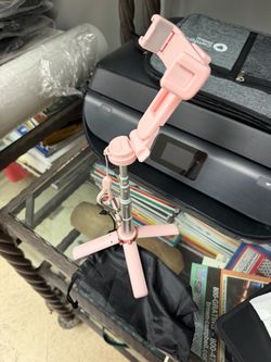 Pink Phone Tripod Stand with Holder(Opa-Locka Fl)I