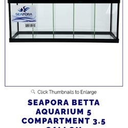 3.5 Gal Micro Aquarium (5 Compartments)