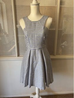 Women’s BCBG  Blue and White Generation Halter Dress