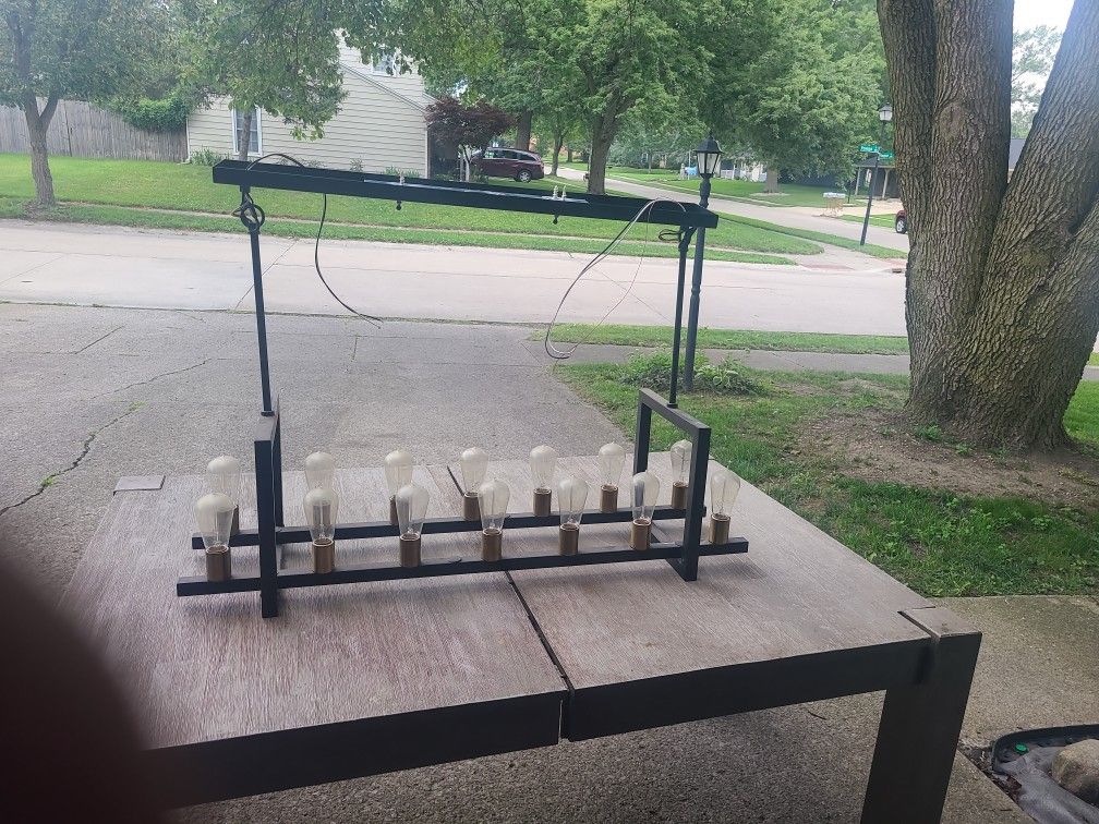 Table With Extender For Sale.. Light Fixture For Sale As Well