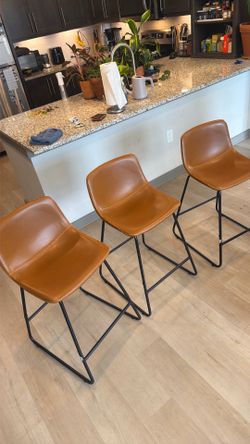 Brand new leather bar stools
