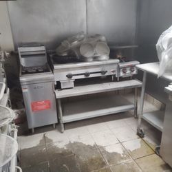 Everything Must Go Pizza Oven Meat Slicer And Scales Prep Table Industrial Oven Walk-in Cooler Angel System