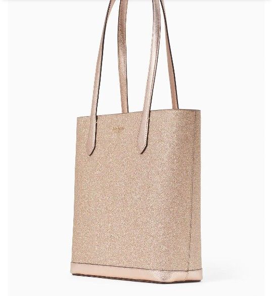 Kate Spade Rose Gold Tinsel tote