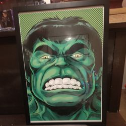 Framed Incredible Hulk Wall Picture