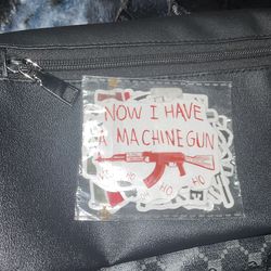 Gun sticker & little baggies