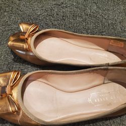 Ted Baker London Rose Gold Ballet Flats