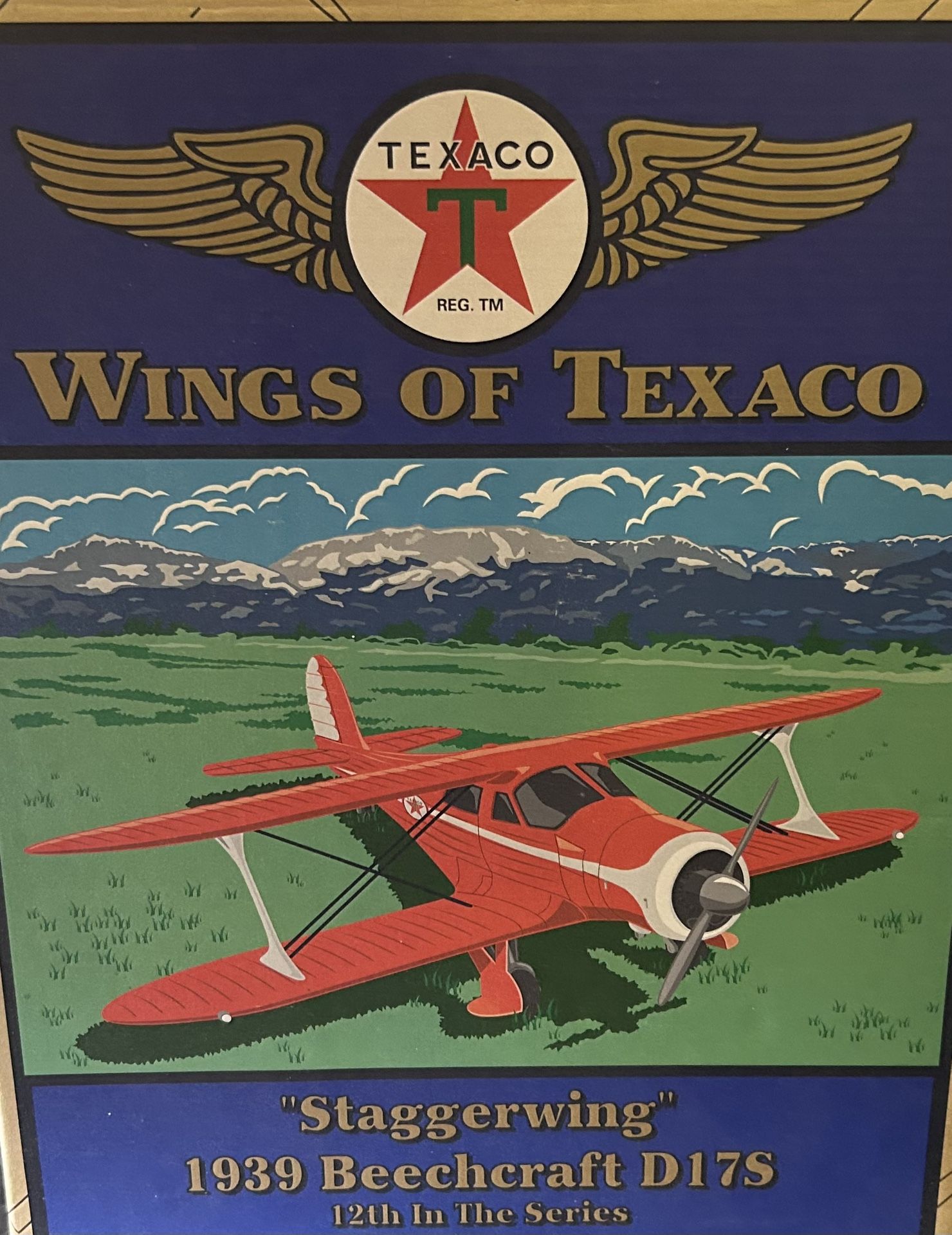 “ Wings Of Texaco “ Collector Die Cast Model Airplane