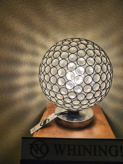 2 silver lamps