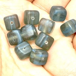 Lot Of 20 Blue Glass Beads 