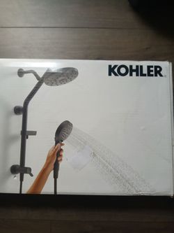 KOHLER Hidrorail shower arm , head and handheld shower