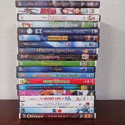 Kids Movies $3.00 Each Or $40 For The Lot