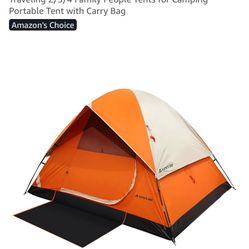 2 Person Camping Tent 4 Person Tents for Camping Windproof Tents for Camping Hiking Backpacking Traveling 2/3/4 Family People Tents for Camping Portab