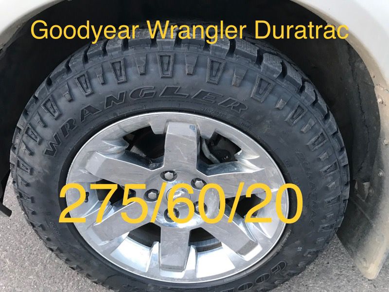 275/60/20 Goodyear Wrangler Duratrac for Sale in Houston, TX - OfferUp