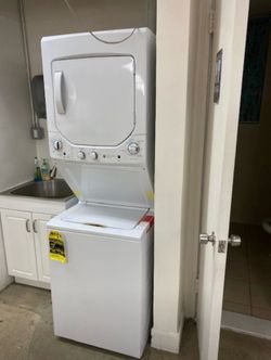 24 inch electric stackable, washer and dryer