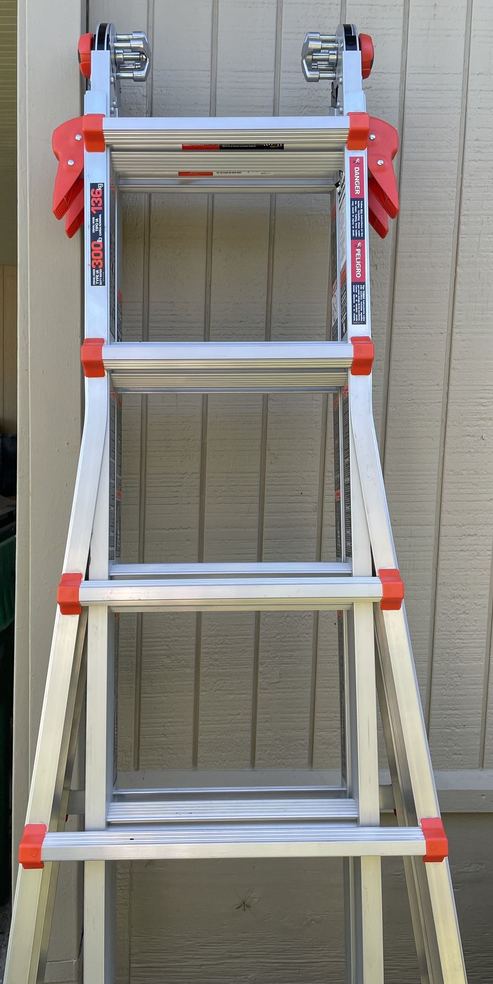 Little Giant Ladders, Velocity with Wheels, M26, 26 Ft, Multi-Position Ladder, Aluminum, Type 1A, 300 lbs Weight Rating 